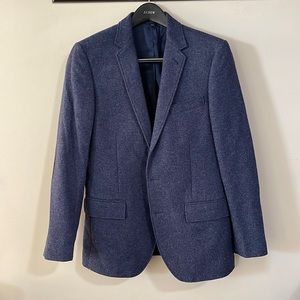 J. Crew Factory Blue Wool Sportcoat w/ Elbow Patches 38R